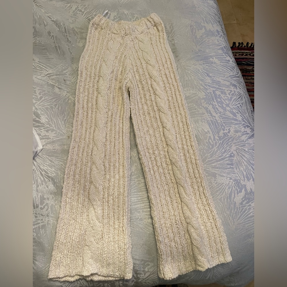 Bardot White off crochet pant